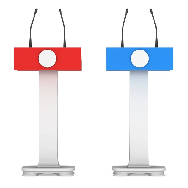 3d Speaker Podiums — Stock Photo, Image