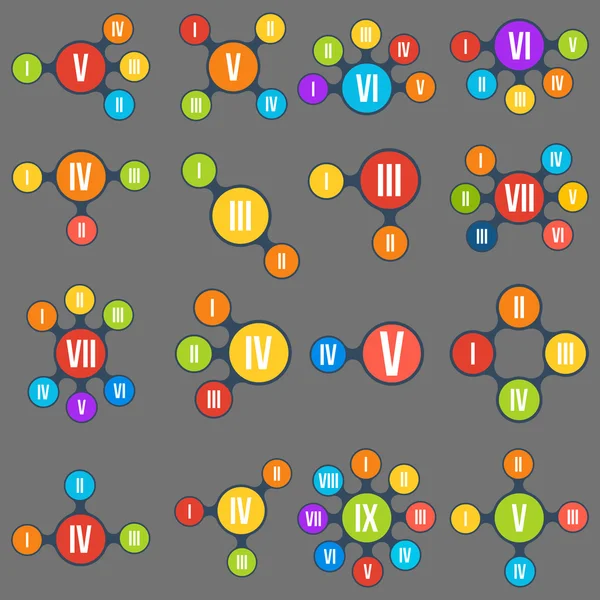 Metaball Infographic öğeleri kümesi — Stok Vektör