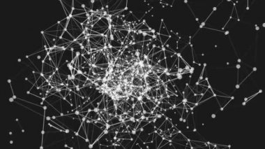 Soyut hareket sorunsuz döngü arka plan noktalar ve çizgiler ile