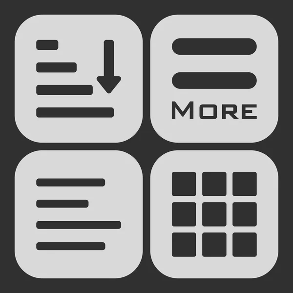 Hamburger Menu Icons Set. — Stockvector