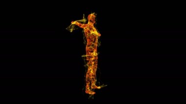3D erkek ya da erkek anatomisi. Vücut biyolojisi tıp eğitimi konsepti. 4K FullHD ve HD videolarında mevcut olan kablo çerçevesi düşük poliçe ağ ağ ağ bilimi ve teknolojisi