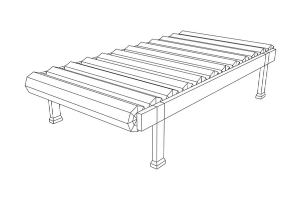 Sezione Nastro Trasportatore Attrezzature Produzione Fabbrica Illustrazione Vettoriale Maglie Corte — Vettoriale Stock