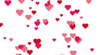 Tatlı kalpler animasyonu sever. 4K FullHD ve HD videolarda kullanılabilir