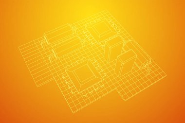 Devre kartı. Elektronik bilgisayar parçaları ana kart.