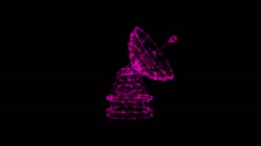 Radar. Uydu antenli yön radyo anteniName