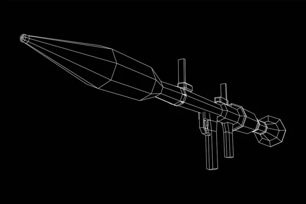 Tanksavar roketatar fırlatıcısı - RPG 7 — Stok Vektör