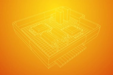 Her ihtimale karşı devre kartı. Elektronik bilgisayar parçaları ana kart.