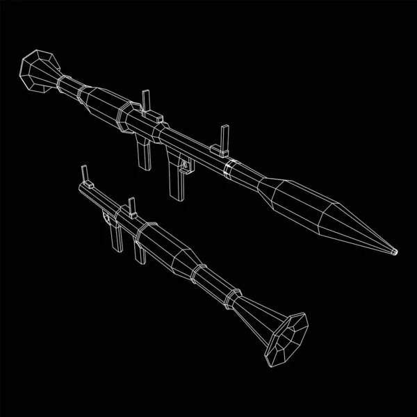 Αντιαρματικό εκτοξευτή χειροβομβίδων - RPG 7 — Διανυσματικό Αρχείο