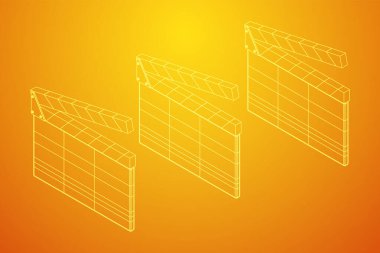 Film alkışlama tahtası. Sinema konsepti