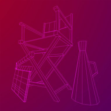 Yönetmen film işyeri koltuğu