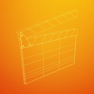 Film alkışlama tahtası. Sinema konsepti