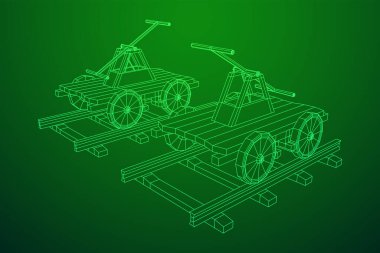 El arabası taşımacılığı. Draisine veya rail aracı