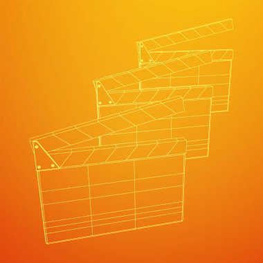 Film alkışlama tahtası. Sinema konsepti