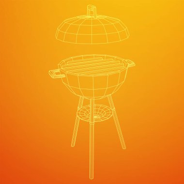 Barbekü ızgarası. Açık hava bbq partisi