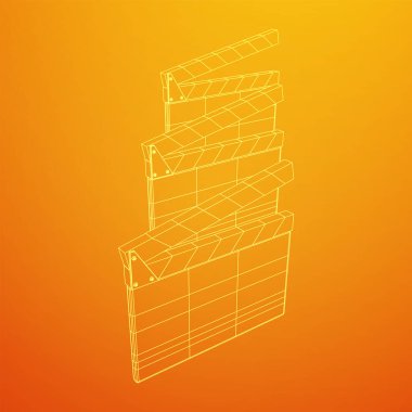 Film alkışlama tahtası. Sinema konsepti