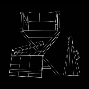 Yönetmen film işyeri koltuğu