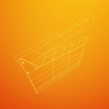 Film alkışlama tahtası. Sinema konsepti