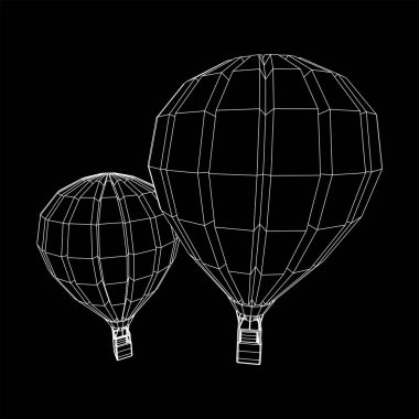 Hava balonu tasarımı havayolu taşımacılığı. Kabini olan hava gemisi.