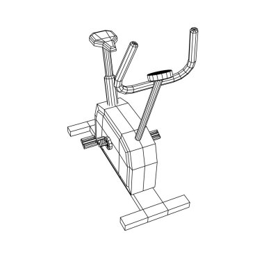 Egzersiz bisikleti. Spor aletleri. Spor kardiyo konsepti