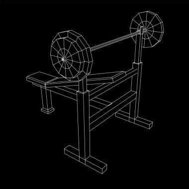 Ağırlıklı halter. Spor aletleri. Vücut geliştirme, kaldırma