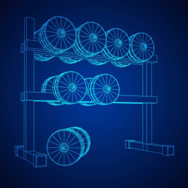 Dambılların spor aletleri. Vücut geliştirme, ağırlık kaldırma, fitness konsepti