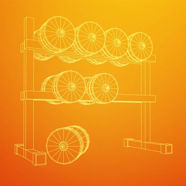 Dambılların spor aletleri. Vücut geliştirme, ağırlık kaldırma, fitness konsepti