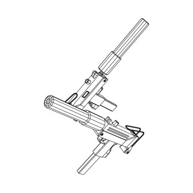 Susturuculu hafif makineli tüfek.