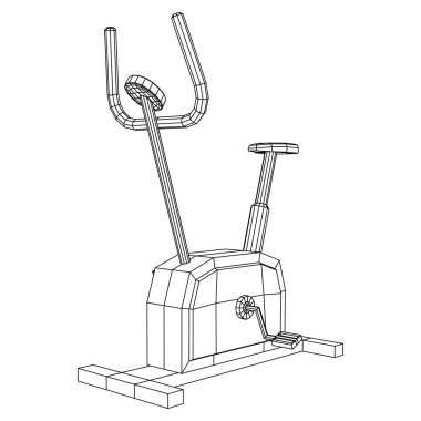 Egzersiz bisikleti. Spor aletleri. Spor kardiyo konsepti