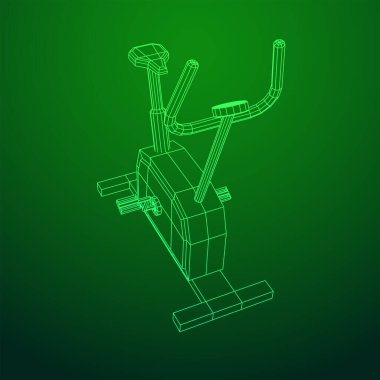 Egzersiz bisikleti. Spor aletleri. Spor kardiyo konsepti