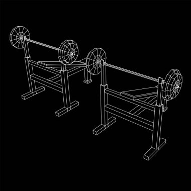 Ağırlıklı halter. Spor aletleri. Vücut geliştirme, kaldırma