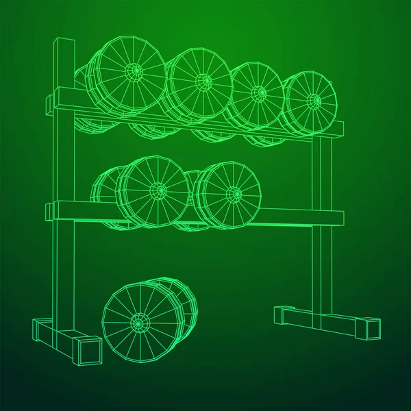 Dambılların spor aletleri. Vücut geliştirme, ağırlık kaldırma, fitness konsepti