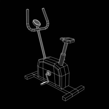 Egzersiz bisikleti. Spor aletleri. Spor kardiyo konsepti