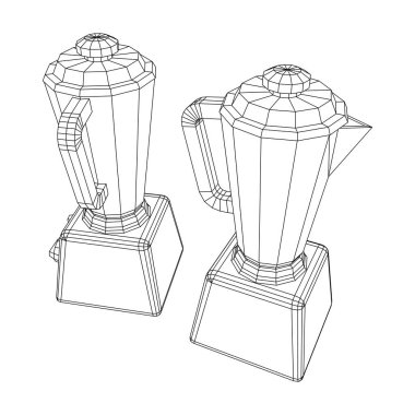 Mutfak blenderi. Aygıt, ekipman karıştırıcı makine vektörü