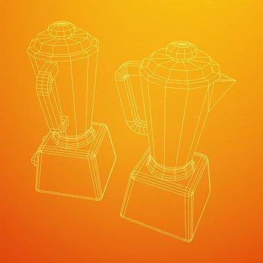 Mutfak blenderi. Aygıt, ekipman karıştırıcı makine vektörü