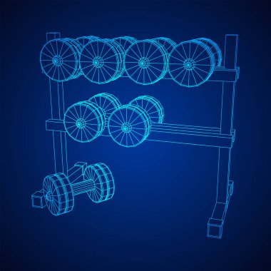 Dambılların spor aletleri. Vücut geliştirme, ağırlık kaldırma, fitness konsepti