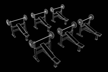 Ağırlıklı halter. Spor aletleri. Vücut geliştirme, kaldırma