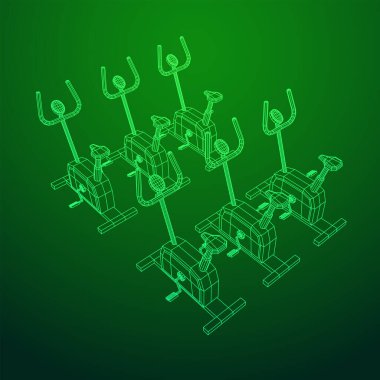 Egzersiz bisikleti. Spor aletleri. Spor kardiyo konsepti