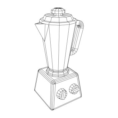Mutfak blenderi. Aygıt, ekipman karıştırıcı makine vektörü