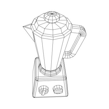 Mutfak blenderi. Aygıt, ekipman karıştırıcı makine vektörü