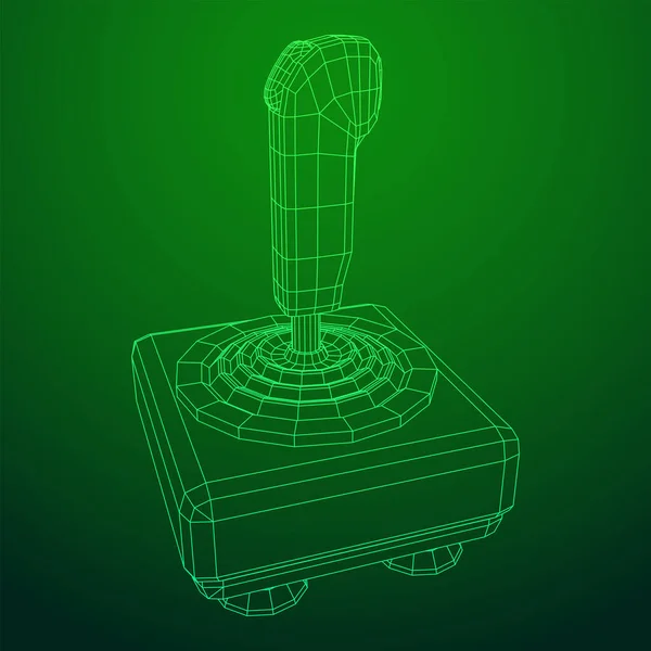 Gombos Joystick. Retro videojáték vezérlő gamepad — Stock Vector