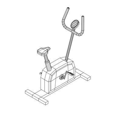 Egzersiz bisikleti. Spor aletleri. Spor kardiyo konsepti
