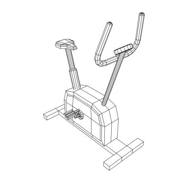 Egzersiz bisikleti. Spor aletleri. Spor kardiyo konsepti