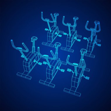 Egzersiz bisikleti. Spor aletleri. Spor kardiyo konsepti