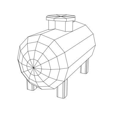 Yanıcı madde ve petrol depolamak için yakıt deposu