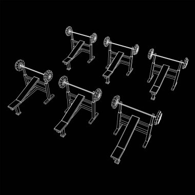 Ağırlıklı halter. Spor aletleri. Vücut geliştirme, kaldırma