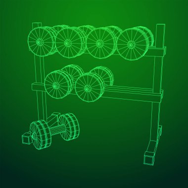 Dambılların spor aletleri. Vücut geliştirme, ağırlık kaldırma, fitness konsepti