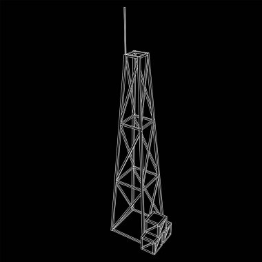 Anten. Telekomünikasyon vericisi radyo kulesi. İletişim konsepti