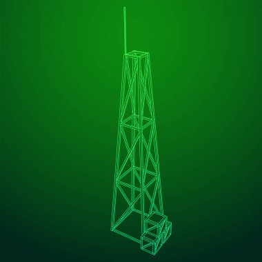 Anten. Telekomünikasyon vericisi radyo kulesi. İletişim konsepti