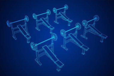 Ağırlıklı halter. Spor aletleri. Vücut geliştirme, kaldırma