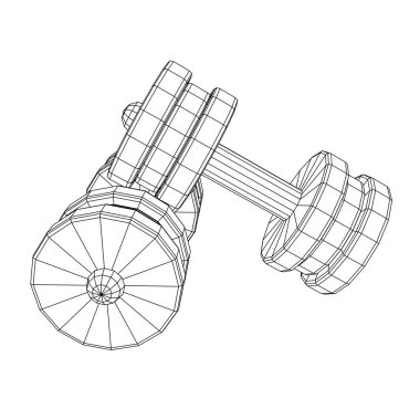 Dambılların spor aletleri. Vücut geliştirme, ağırlık kaldırma, fitness konsepti